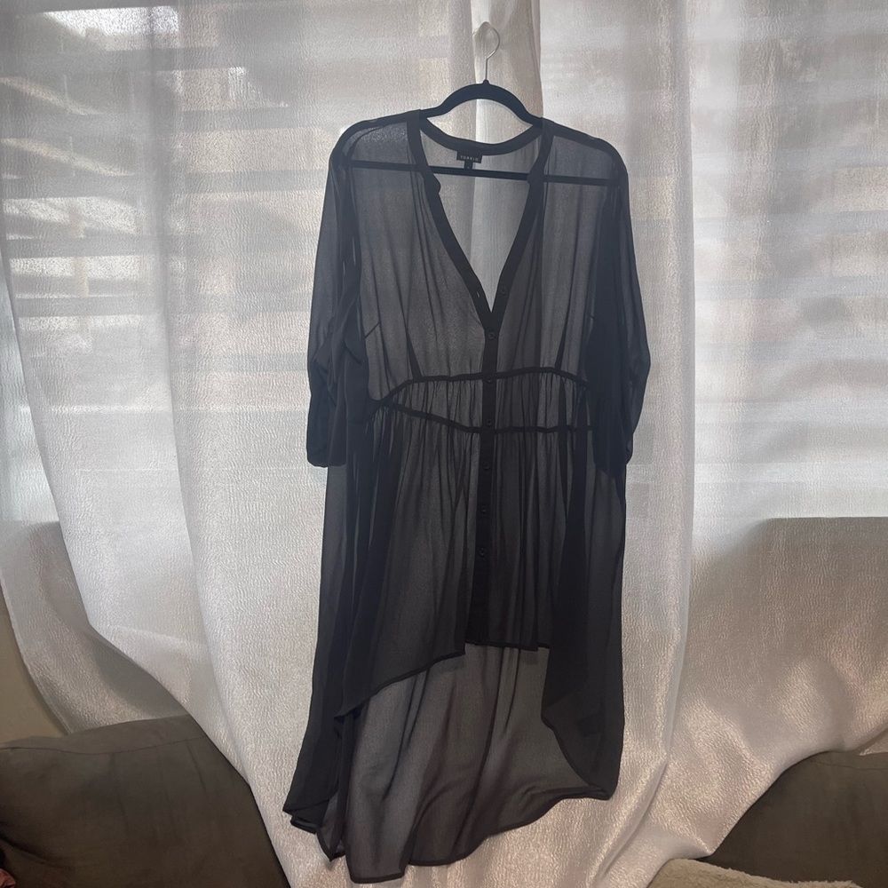 Grey Sheer Tunic perfect for Cover Up